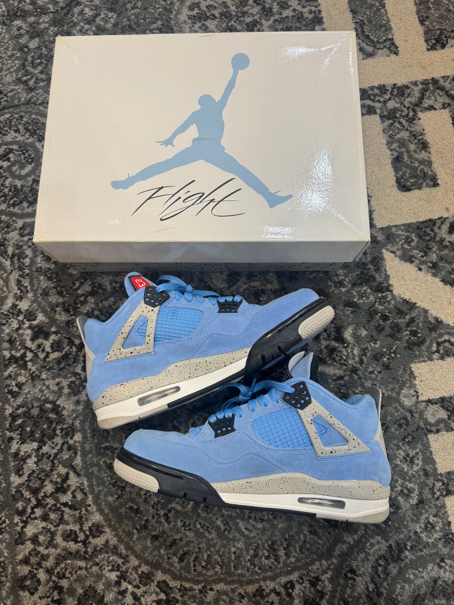 Pre-owned Retro 4 University Blue