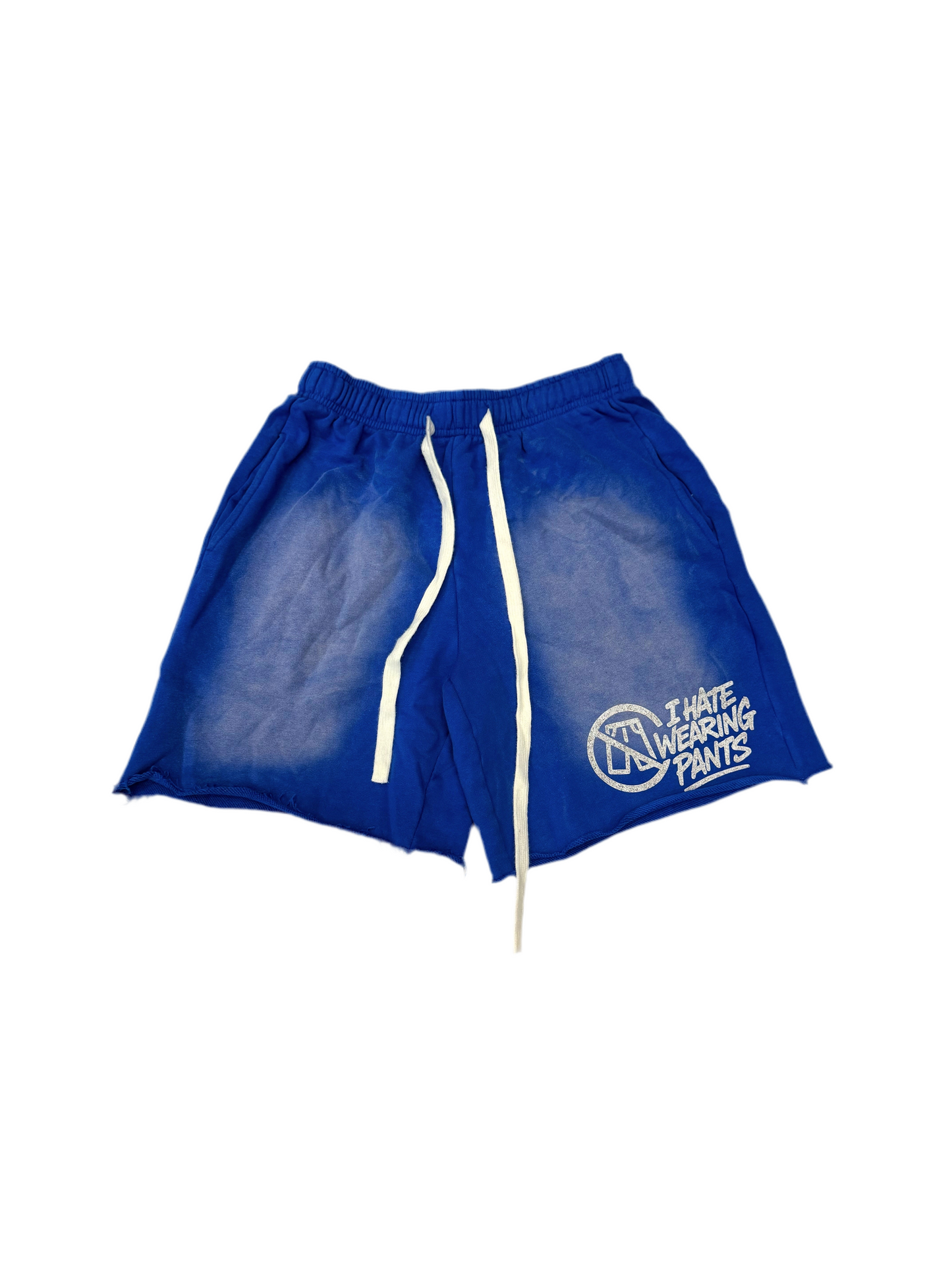 I Hate Wearing Pants Sweat Shorts Blue