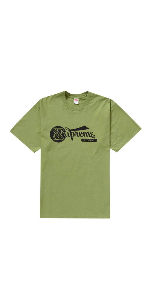 Supreme Records tee moss green