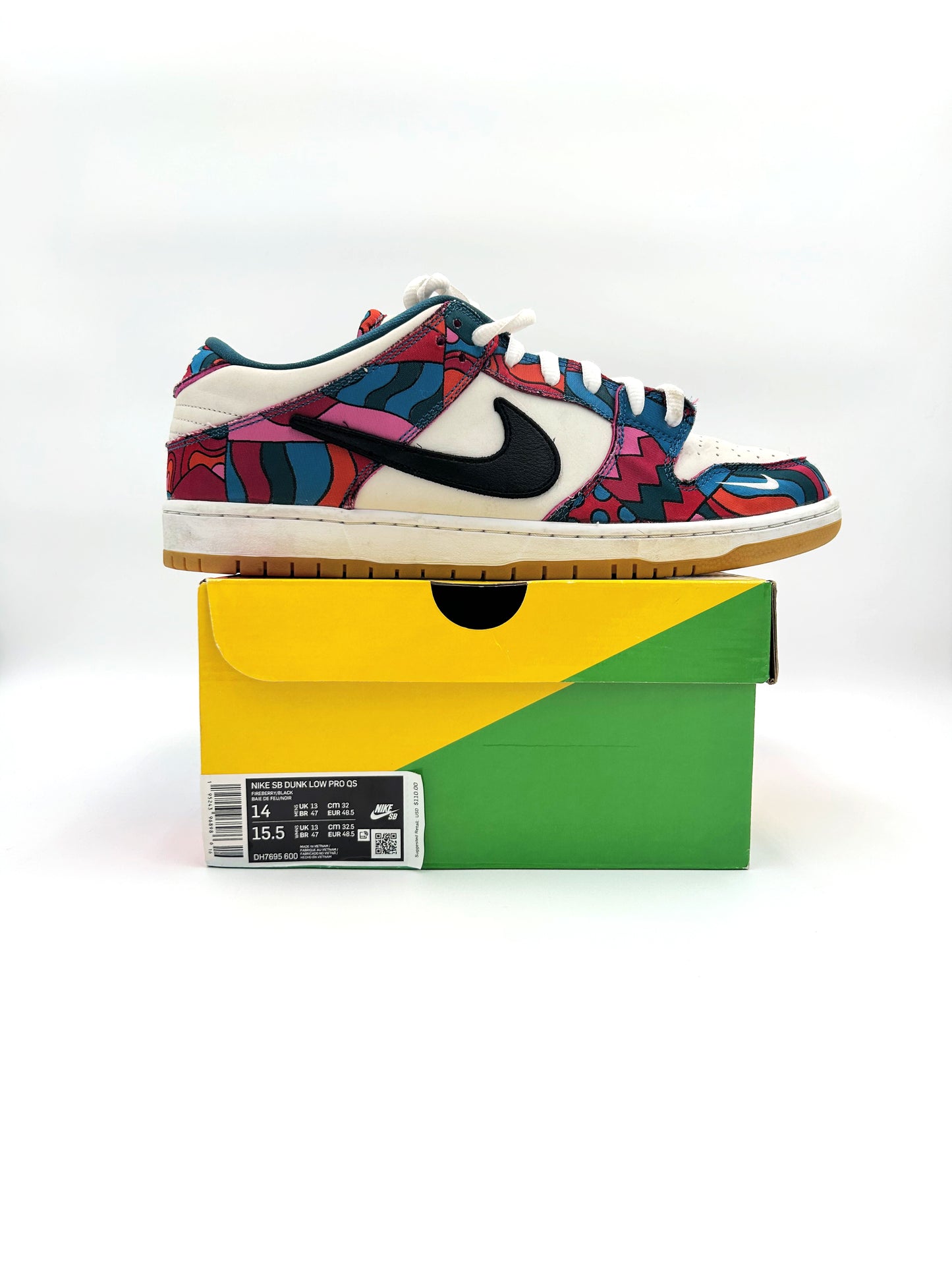 Pre-owned Nike SB Dunk Parra abstract art