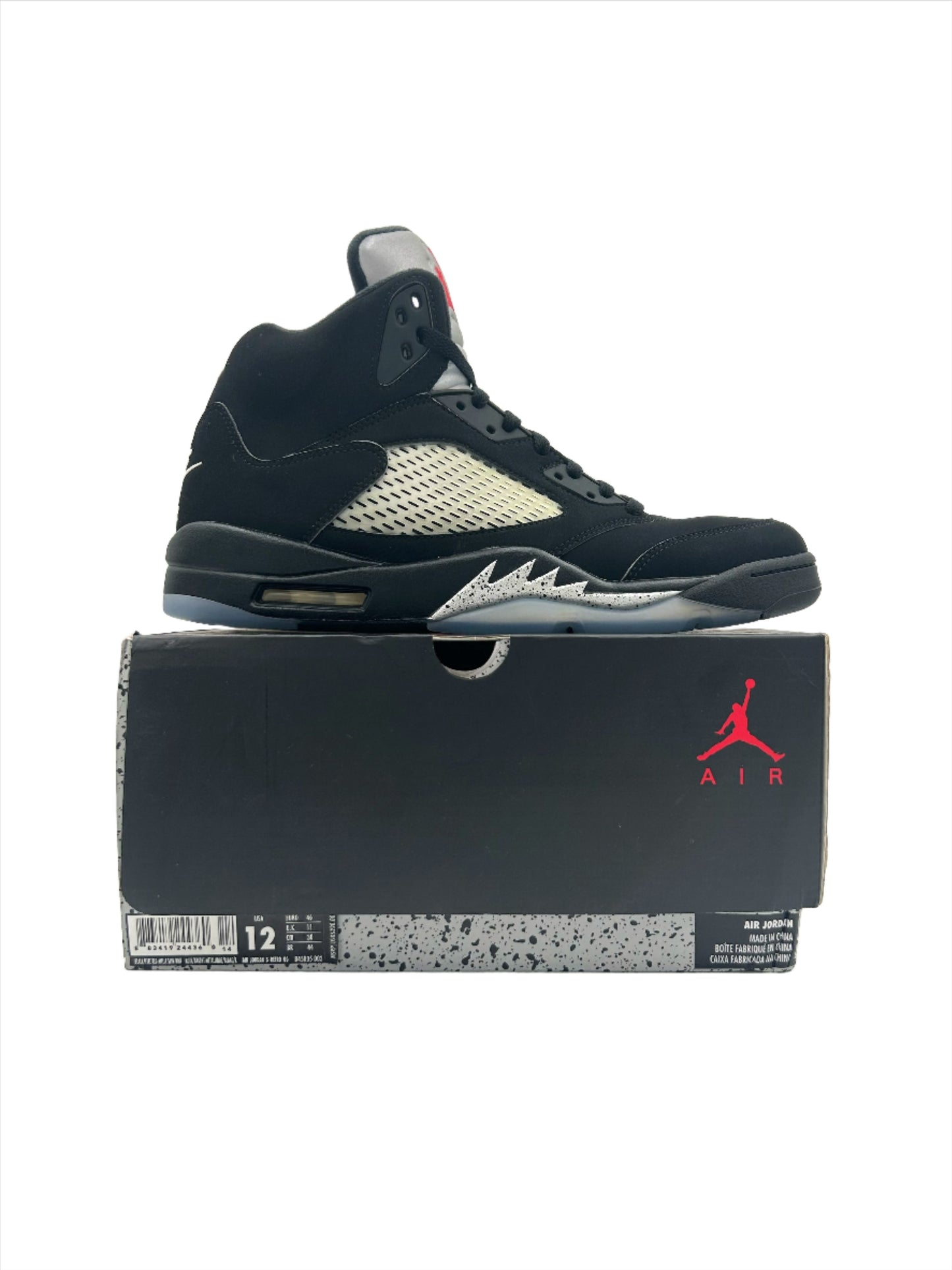 Pre-owned Retro 5 Black Metallic