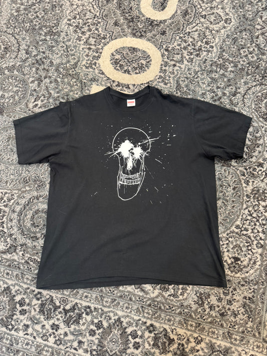 Used Supreme Ralph Steadman Skull Tee