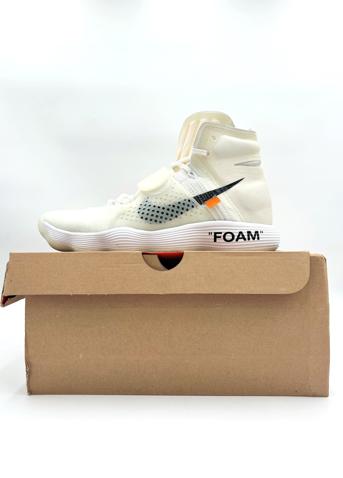 Pre-owned Nike React Hyperdunk 2017 Flyknit Off-White