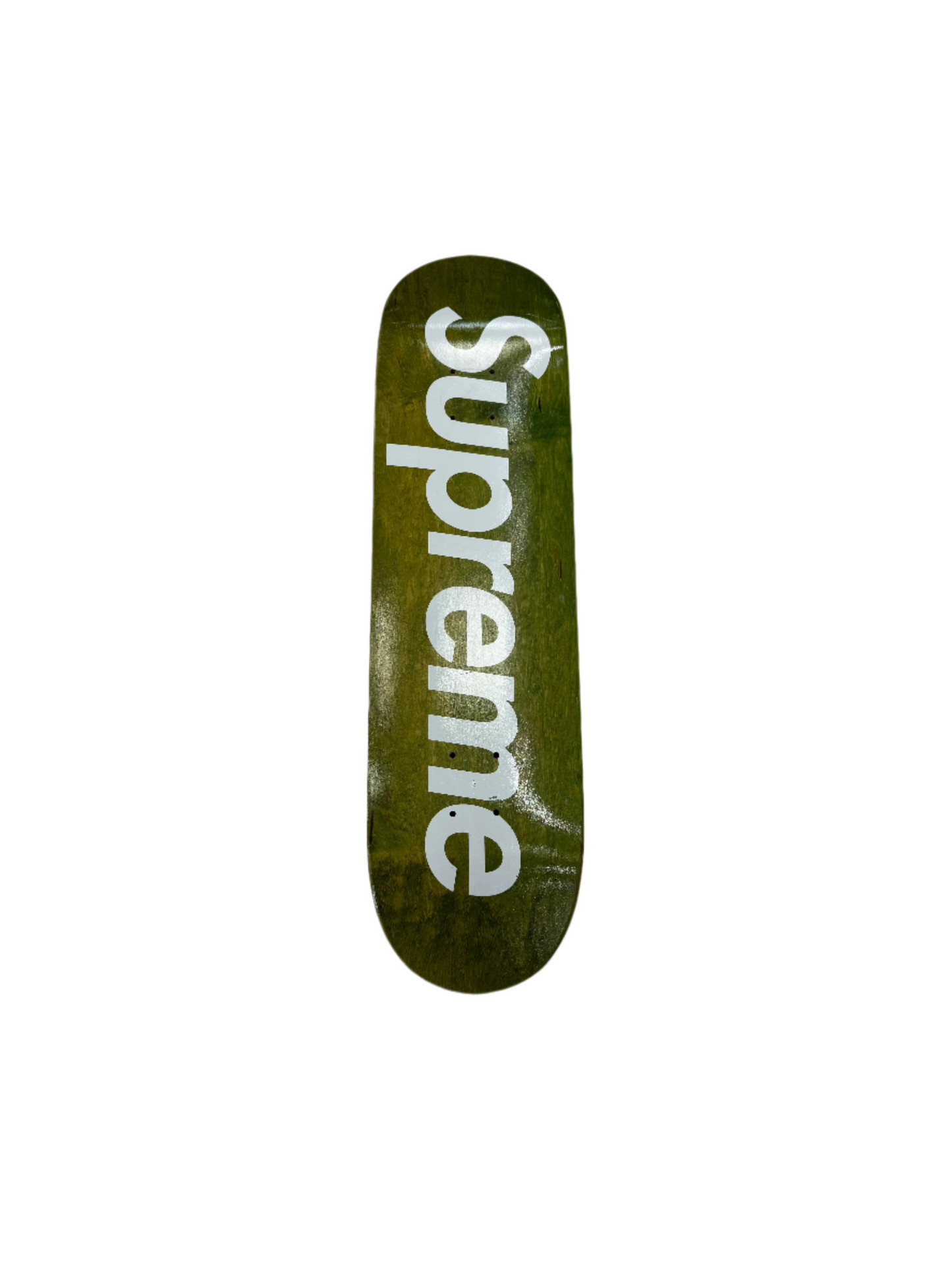 Supreme Foil Box Logo Green Skatedeck